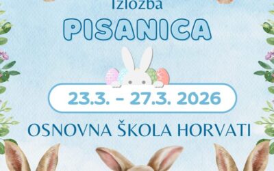 Izložba dječjih pisanica u našoj školi 23.3. do 27.3. 2026.
